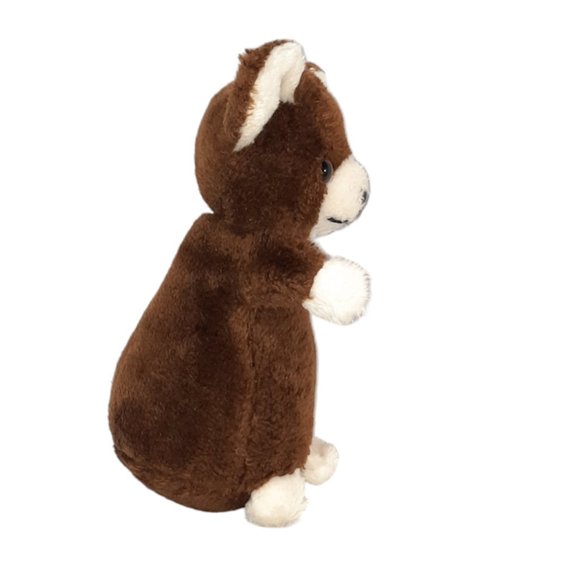 Vintage Russ Berrie Hanna Brown Teddy Bear Korea Plush Stuffed Toy 8" - Picture 4 of 7